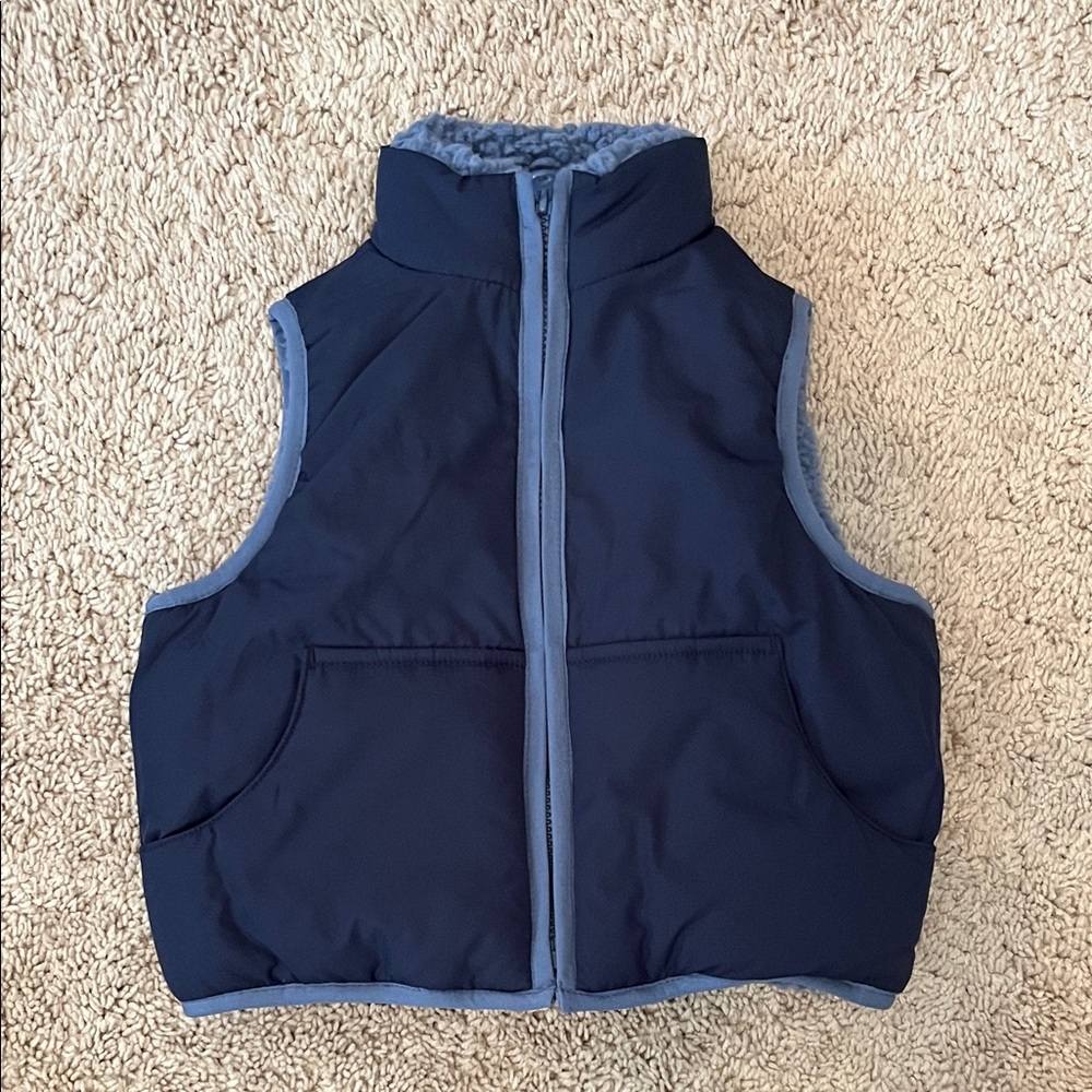 Janie and Jack Blue Puffer Vest
